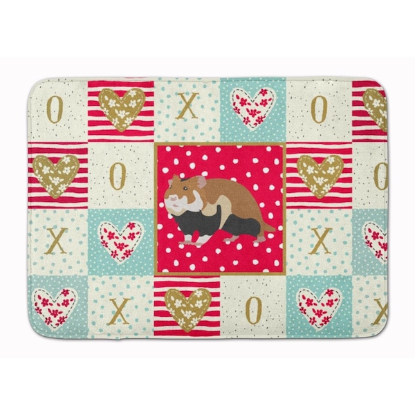 Carolines Treasures 19 x 27 in. European Hamster Love Machine Washable Memory Foam Mat CK5441RUG - main